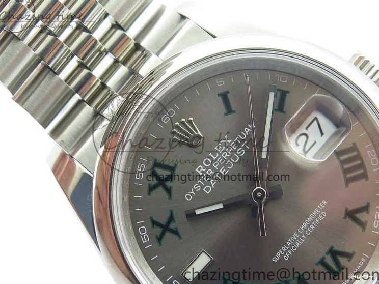 MiroTime 0420 Durable DateJust 36 SS 126200 BP Maker 1:1 Best Edition Gray Roman Dial on Jubilee Bracelet 2530